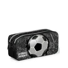 Coral High 12086 Kids Futbol Desenli İki Bölmeli Kalem Çantası