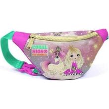 Coral High 12605 Kids Pembe Su Yeşili Unicornlu Kız Desenli Bel Çantası