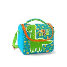 Coral High 12792 Kids Mavi Yeşil Dinozor Desenli Thermo Beslenme Çantası