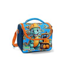 Coral High 12793 Kids Mavi Turuncu Dinozor Desenli Thermo Beslenme Çantası