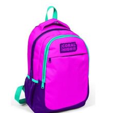 Coral High 14401 Kids Mor Pembe Üç Bölmeli Okul Çantası