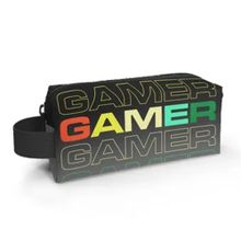 Coral High 22080 Kids Siyah Gri Gamer Desenli Kalem Çantası