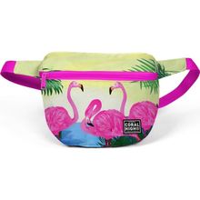 Coral High 22592 Pembe Flamingo Desenli Bel Çantası