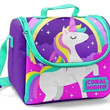 Coral High 22744 Kids Mor Unicorn Desenli Thermo Beslenme Çantası
