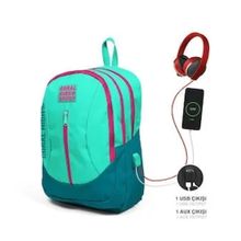 Coral High 23229 Sport Sırt Usb+Aux Soketli Okul Çantası