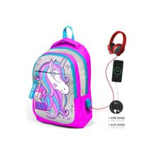 Coral High 23412 Pembe Gümüş Okul Çantası