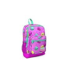 Coral High 23462 Kids Açık Pembe Makaron Desenli Dört Bölmeli Okul Sırt Çantası