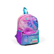 Coral High 23505 Kids Lavanta Pembe Flamingo Desenli 2 Bölmeli Minik Yuva Sırt Çantası