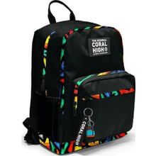 Coral High 23633 Siyah Grafiti Desenli Okul Sırt Çantası
