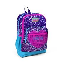 Coral High 23740 Mavi Mor Pembe Kalp Desenli Sırt Çantası