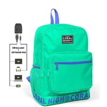 Coral High 24104 Sırt Çanta (Usb+Aux Soketli) Okul Çantası