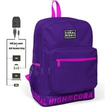 Coral High 24109 Sırt Çanta (Usb+Aux Soketli) Okul Çantası