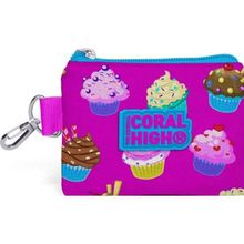 Coral High Cupcake Desenli Kız Çocuk Bozuk Para Çantası