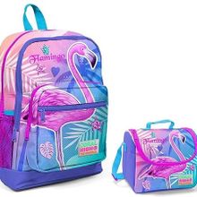 Coral High Flamingo Baskılıı Kız Çocuk İlkokul Çantası ve Beslenme Seti