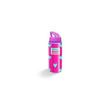 Coral High Kids Kalp Desenli Pipetli 600 ml Alüminyum Matara