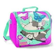 Coral High Kids Su Yeşili Pembe Kedi Desenli Thermo Beslenme Çantası