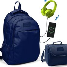 Coral High Lacivert Okul Erkek Çocuk - Usb Soketli Beslenme Çantası