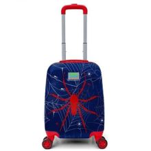 Coral High Mini Lacivert Kırmızı Örümcek Desenli Çocuk Valizi 16739 Valiz