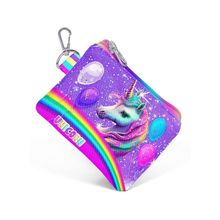 Coral High Mor Simli Unicorn Kız Çocuk Bozuk Para Çantası