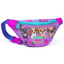Coral High Pembe Köpek Baskılı Kız Çocuk Bel Çantası