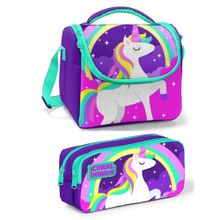 Coral High Pembe Mor Unicorn Beslenme Çantası
