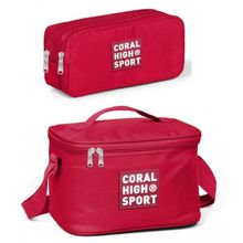 Coral High Sport Kırmızı Beslenme ve Kalem Çantası Okul Seti