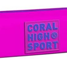 Coral High Sport Tek Bölmeli Pembe Yazılı Mor Kalemlik