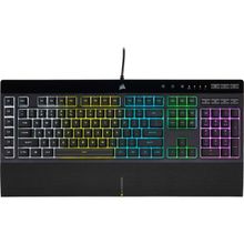 Corsair K55 RGB PRO Kablolu Oyun Klavyesi, Siyah Renk ve Kare Tuş Formu ile Gelişmiş Oyun Deneyimi (CH-9226765-TR)