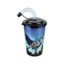 Cosiness TP513A Batman Kapaklı 400 ml Pipetli Bardak