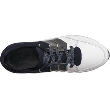 Costo Shoes AG141 Beyaz Lacivert Dana Derisi Rahat Geniş Kalıp Hafif Spor Taban Yeni Sezon