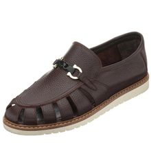 Costo Shoes AG2021 Kahve Termo Taban 4 Mevsim Kullanılabilir Büyük Numara Dana Derisi Rahat Geniş Kalıp Üst Kalite Erkek Ayakkabı