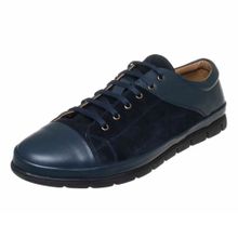 Costo Shoes EU1840 Lacivert Nubuklıu 4 Mevsim Büyük Numara Üst Kalite Erkek Ayakkabısı