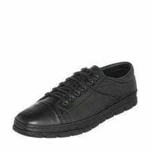 Costo Shoes EU1840 Siyah Deri 4 Mevsim Büyük Numara Üst Kalite Erkek Ayakkabısı