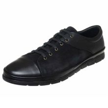 Costo Shoes EU1840 Siyah Nubuklıu 4 Mevsim Büyük Numara Üst Kalite Erkek Ayakkabısı