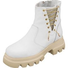Costo Shoes Gaye1003 Beyaz Dana Derisi Rahat Geniş Kalıp Exra Hafif Eva Taban Özel Seri Kadın Bot