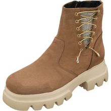 Costo Shoes Gaye1003 Kum Dana Nubuk Rahat Geniş Kalıp Exra Hafif Eva Taban Özel Seri Kadın Bot
