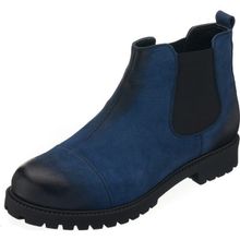 Costo Shoes GG1284 Lacivert Nubuk Dana Derisi Rahat Geniş Kalıp Erkek Bot