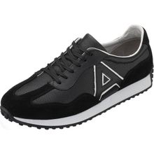 Costo Shoes GG18 Siyah Deri Termo Taban ve Rahat Geniş Kalıp Süet Erkek Deri Spor Ayakkabı