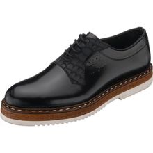 Costo Shoes GS4138 Siyah Açma Deri Eva taban Rahat Hafif Geniş Kalıp Premıum Serisi Büyük Numara Erkek Ayakkabı