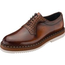 Costo Shoes GS4138 Taba Açma Deri Eva taban Rahat Hafif Geniş Kalıp Premıum Serisi Büyük Numara Erkek Ayakkabı