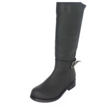 Costo Shoes K1011-2 Siyah Yağlı Nubuk Streç Büyük Numara Kadın Çizme