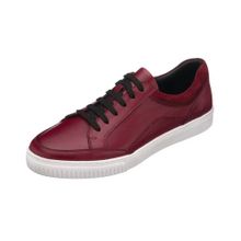 Costo Shoes Kadir-02 Bordo Rahat Geniş Kalıp Şık Dana Derisi Büyük Numara Erkek Spor Ayakkabısı