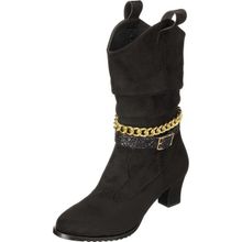 Costo Shoes M.F1914 Siyah Süet Kadın Bot