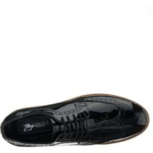 Costo Shoes NRM1241 Siyah Rugan Büyük Numara Dana Derisi Rahat Geniş Kalıp Erkek Ayakkabı