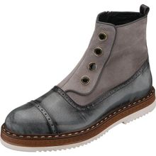 Costo Shoes NVN490 Gri Açma Deri Eva Taban Rahat Geniş Kalıp Premıum Serisi Büyük Numara Bot