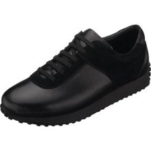 Costo Shoes S4112 Siyah Deri Üst Kalite Rahat Geniş Kalıp Erkek Deri Spor Ayakkabı