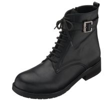 Costo Shoes YL1510 Siyah Rahat Geniş Kalıp Kadın Bot