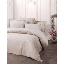 Cotton Box Alameda Lila Brode Nakışlı Saten Çift Kişilik Nevresim Takımı