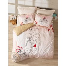 Cotton Box Amore Human&Women Bej Çift Kişilik Nevresim Takımı