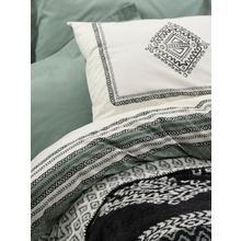 Cotton Box Çift Hardy Yeşil Çift Kişilik Battaniyeli Nevresim Takımı